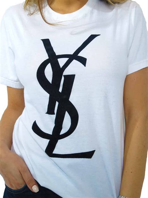 ysl t shirt tag|saint laurent logo t shirt.